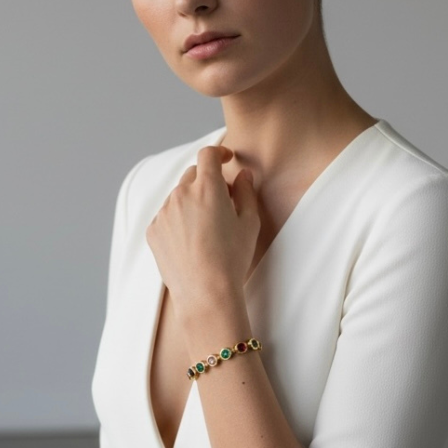 Bracelet Élysia Femme – Zircone & Or 18K | Résistant à l'eau – CLAWMEHOPE