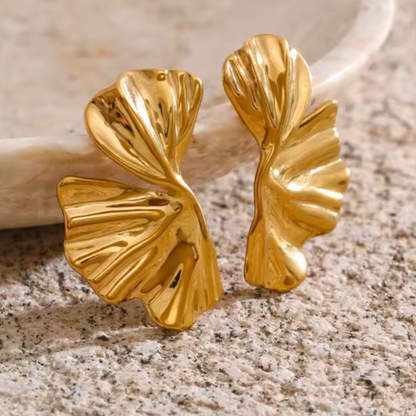 Boucles Néora dorées sculpturales | CLAWME HOPE