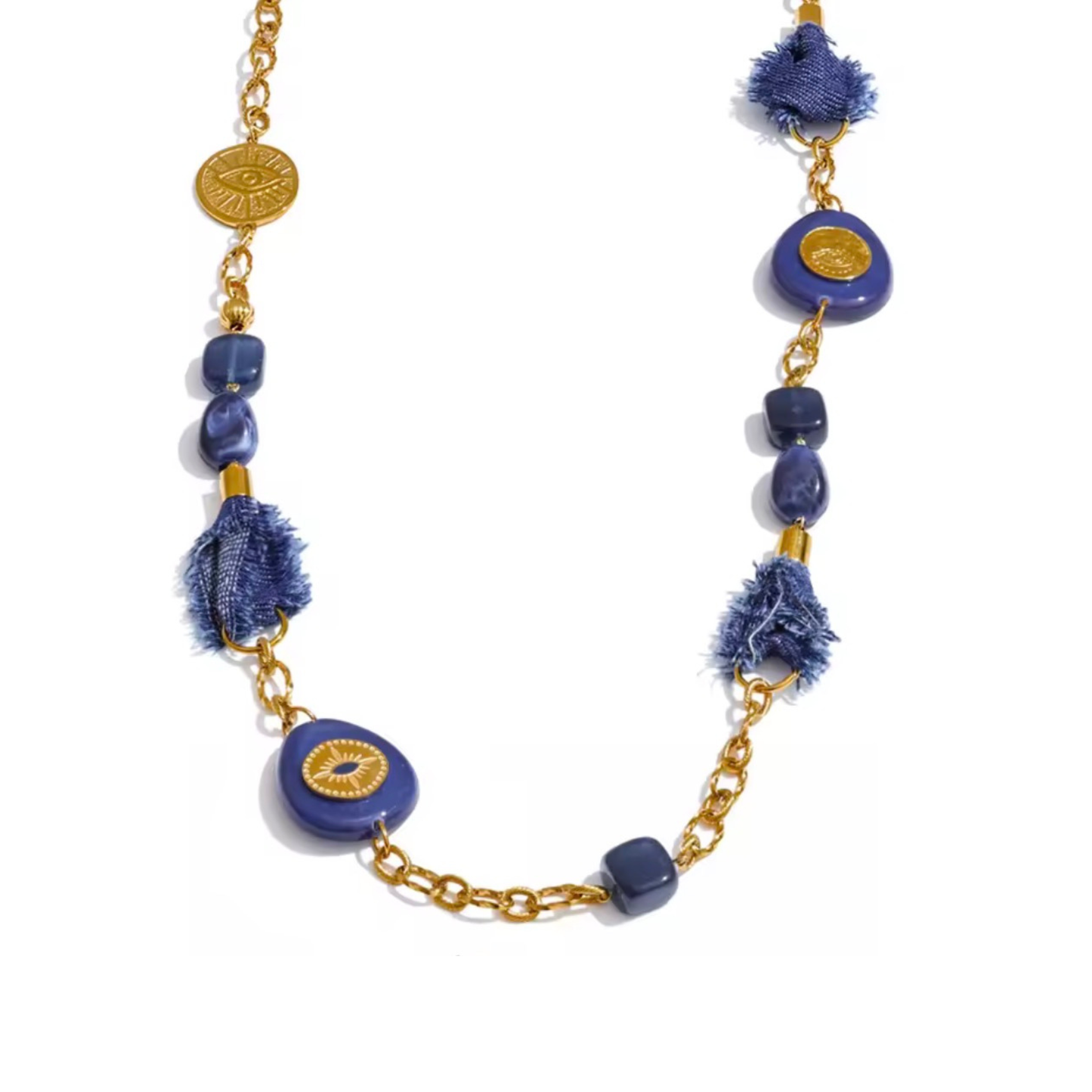 Collier GAÏA — Sautoir doré acier inoxydable 316L CLAWME HOPE