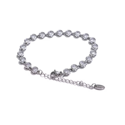 Bracelet Élysia Femme – Zircone & Or 18K | Résistant à l'eau – CLAWMEHOPE