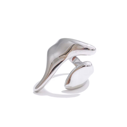 Bague Élyra ajustable dorée ou argentée | CLAWME HOPE