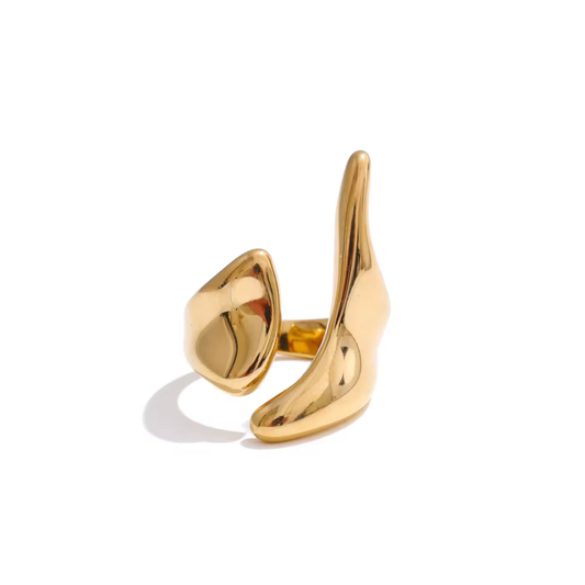 Bague Élyra ajustable dorée ou argentée | CLAWME HOPE