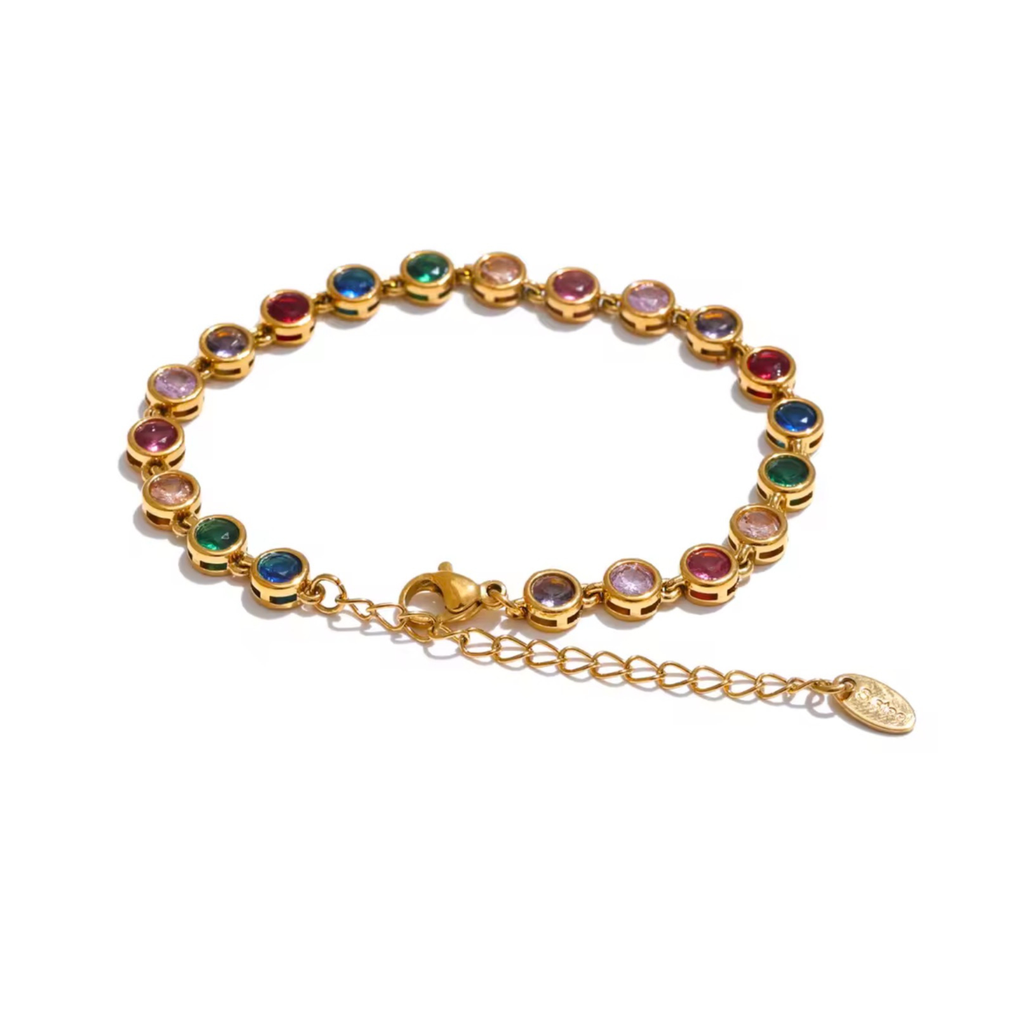 Bracelet Élysia Femme – Zircone & Or 18K | Résistant à l'eau – CLAWMEHOPE