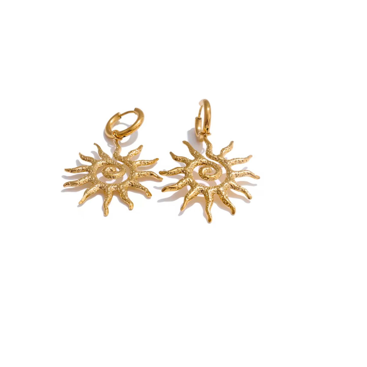 Boucles d’Oreilles Modulables Dorées en Acier Inoxydable 316L – ava | CLAWME HOPE