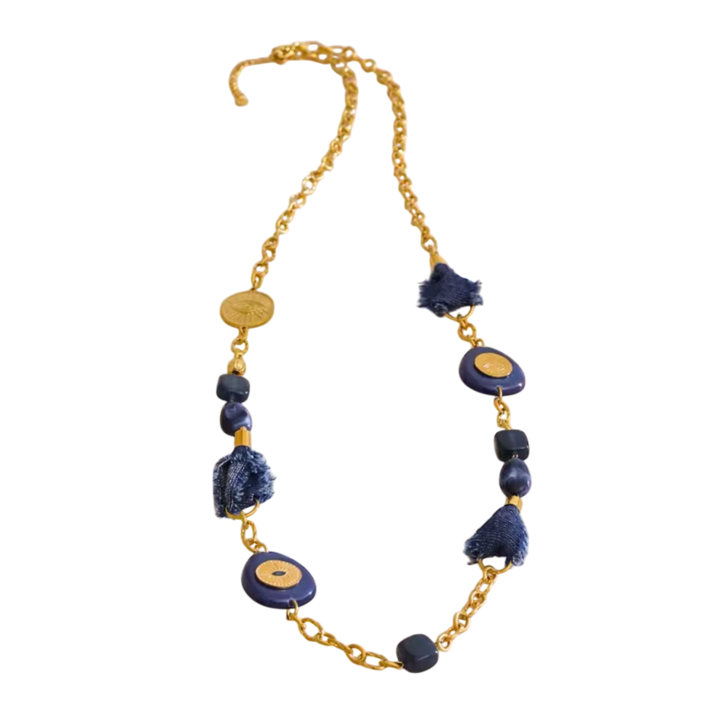 Collier GAÏA — Sautoir doré acier inoxydable 316L CLAWME HOPE
