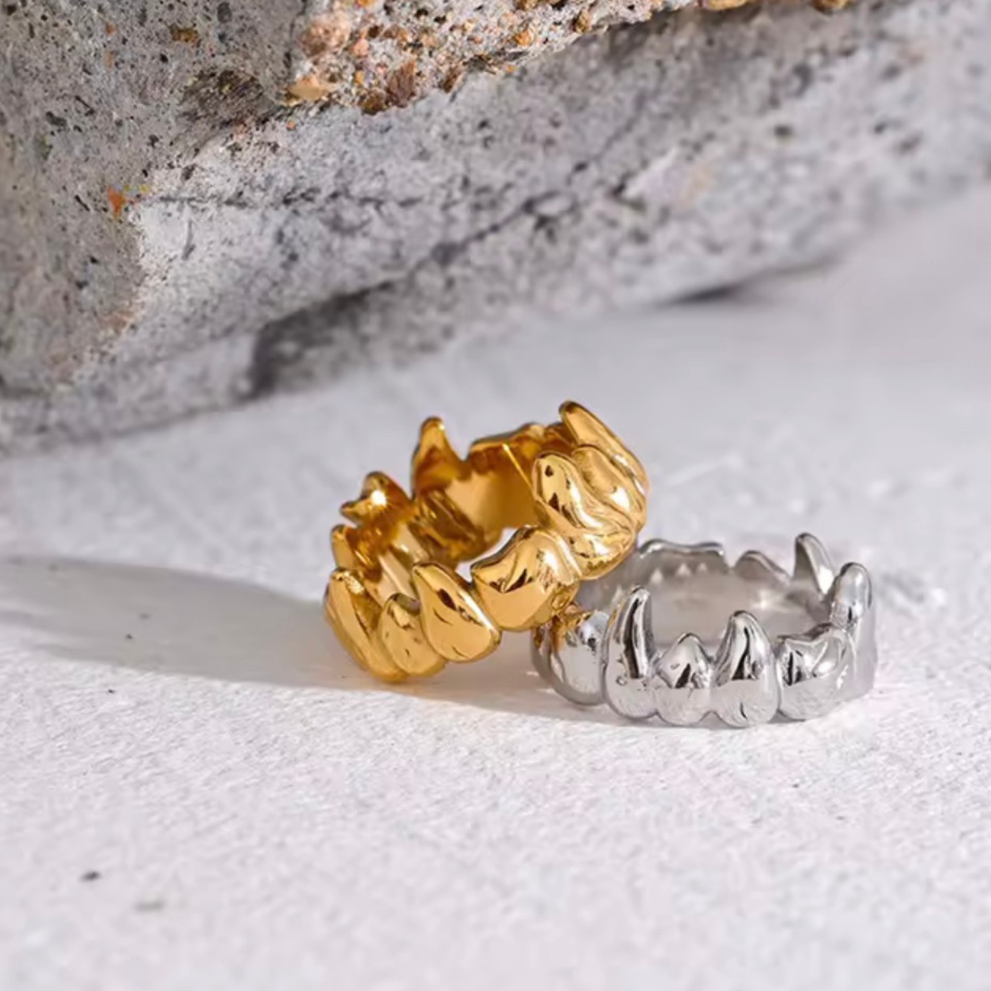 Bague Orion sculpturale dorée ou argentée | CLAWME HOPE