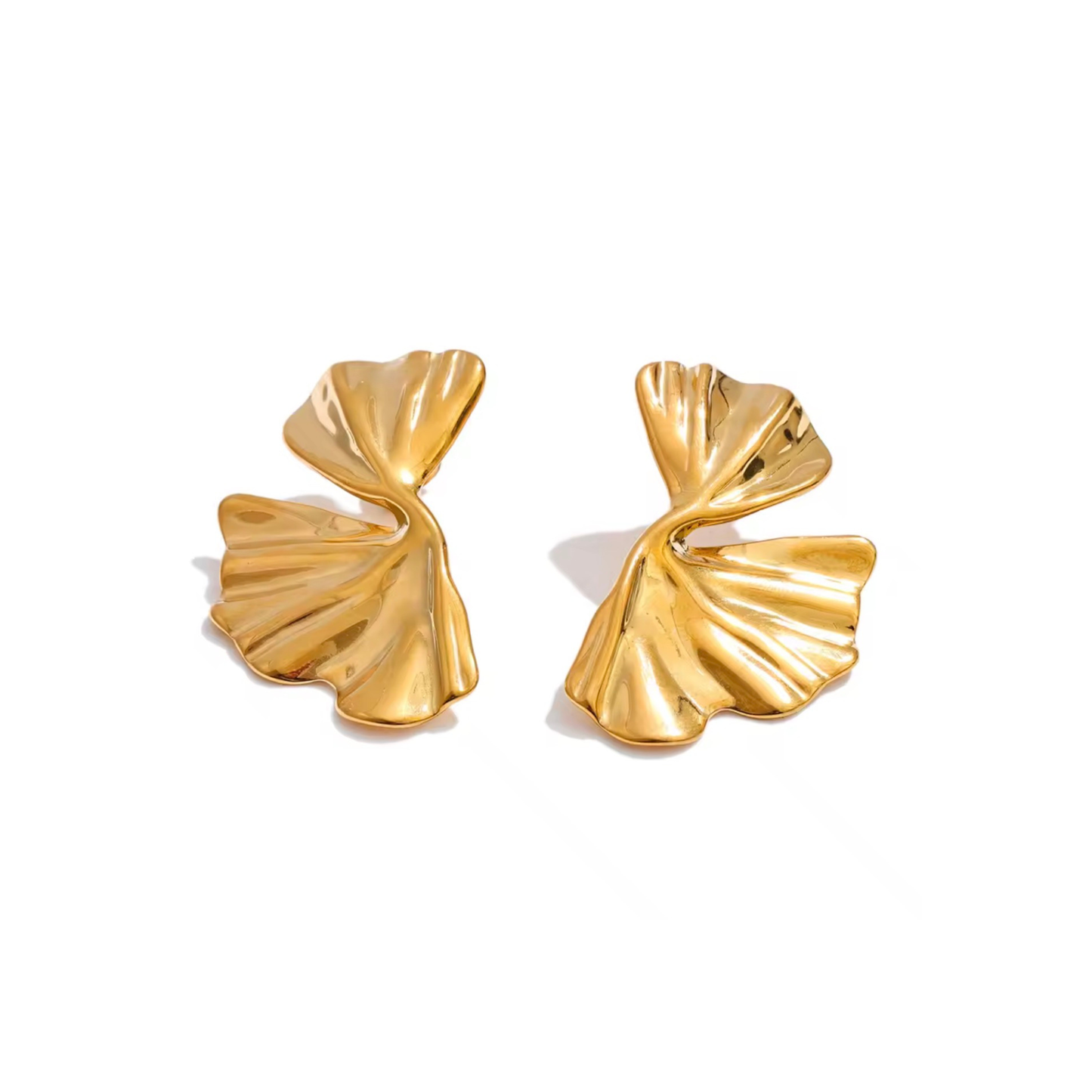 Boucles Néora dorées sculpturales | CLAWME HOPE