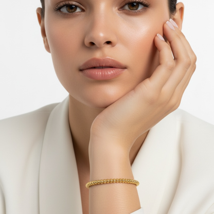 bracelet Jonc ÉLOA – Acier Inoxydable 316L, Plaqué Or 18K PVD, Waterproof, Hypoallergénique