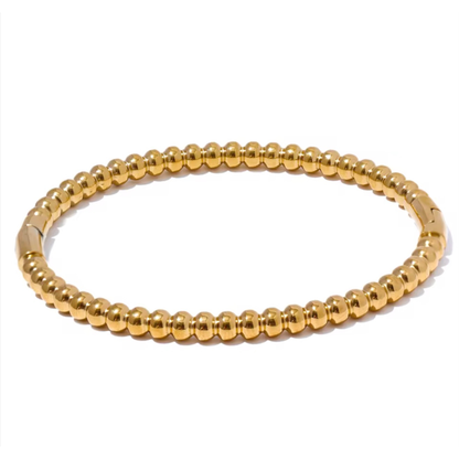 bracelet Jonc ÉLOA – Acier Inoxydable 316L, Plaqué Or 18K PVD, Waterproof, Hypoallergénique