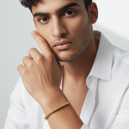 bracelet Jonc ÉLOA – Acier Inoxydable 316L, Plaqué Or 18K PVD, Waterproof, Hypoallergénique