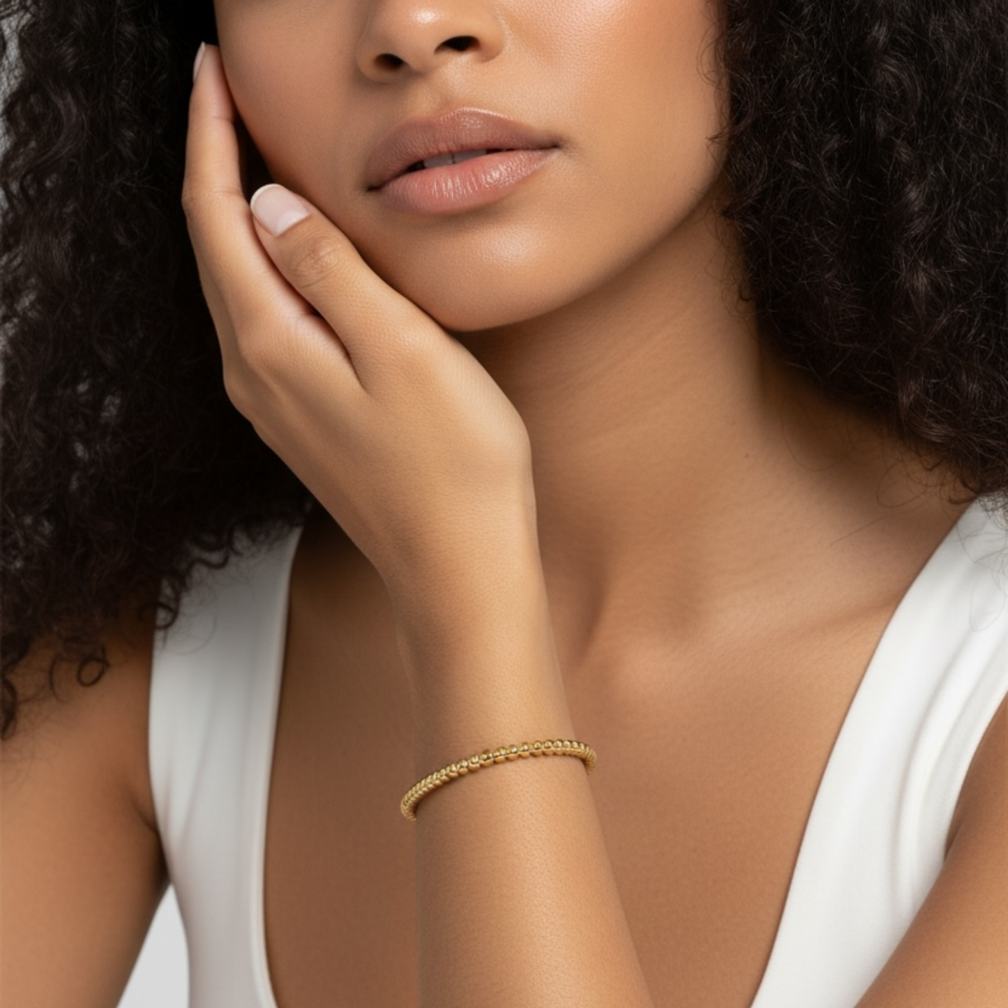 bracelet Jonc ÉLOA – Acier Inoxydable 316L, Plaqué Or 18K PVD, Waterproof, Hypoallergénique