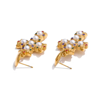 Boucles d’Oreilles VALENCIA Dorées 18K | CLAWME HOPE