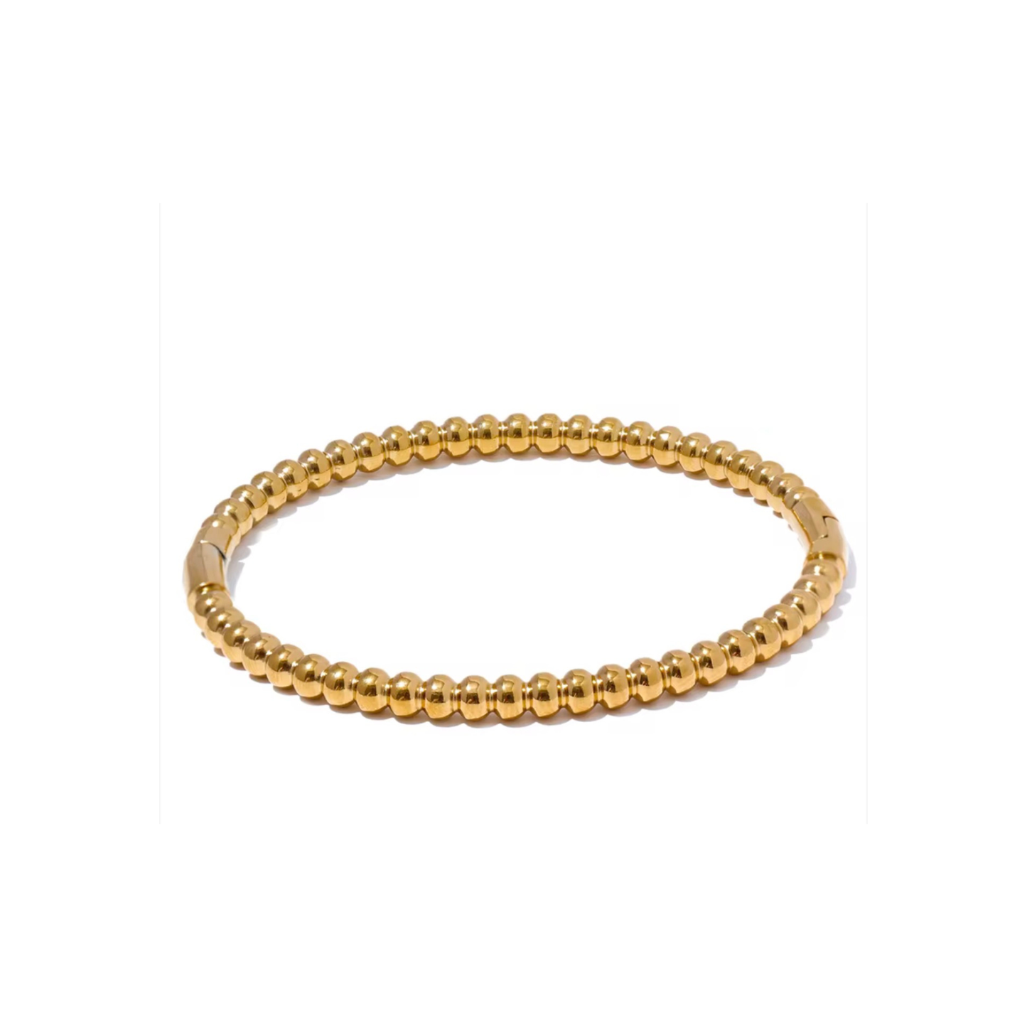 bracelet Jonc ÉLOA – Acier Inoxydable 316L, Plaqué Or 18K PVD, Waterproof, Hypoallergénique