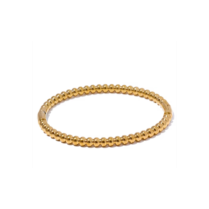 bracelet Jonc ÉLOA – Acier Inoxydable 316L, Plaqué Or 18K PVD, Waterproof, Hypoallergénique