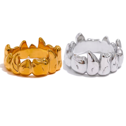 Bague Orion sculpturale dorée ou argentée | CLAWME HOPE