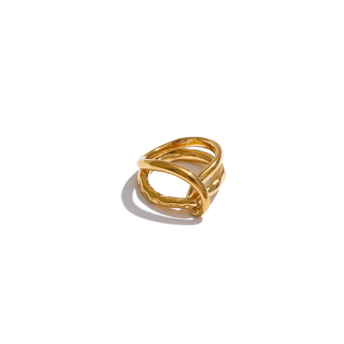 Bague Sculpturale Dorée Femme – ELARA | CLAWME HOPE