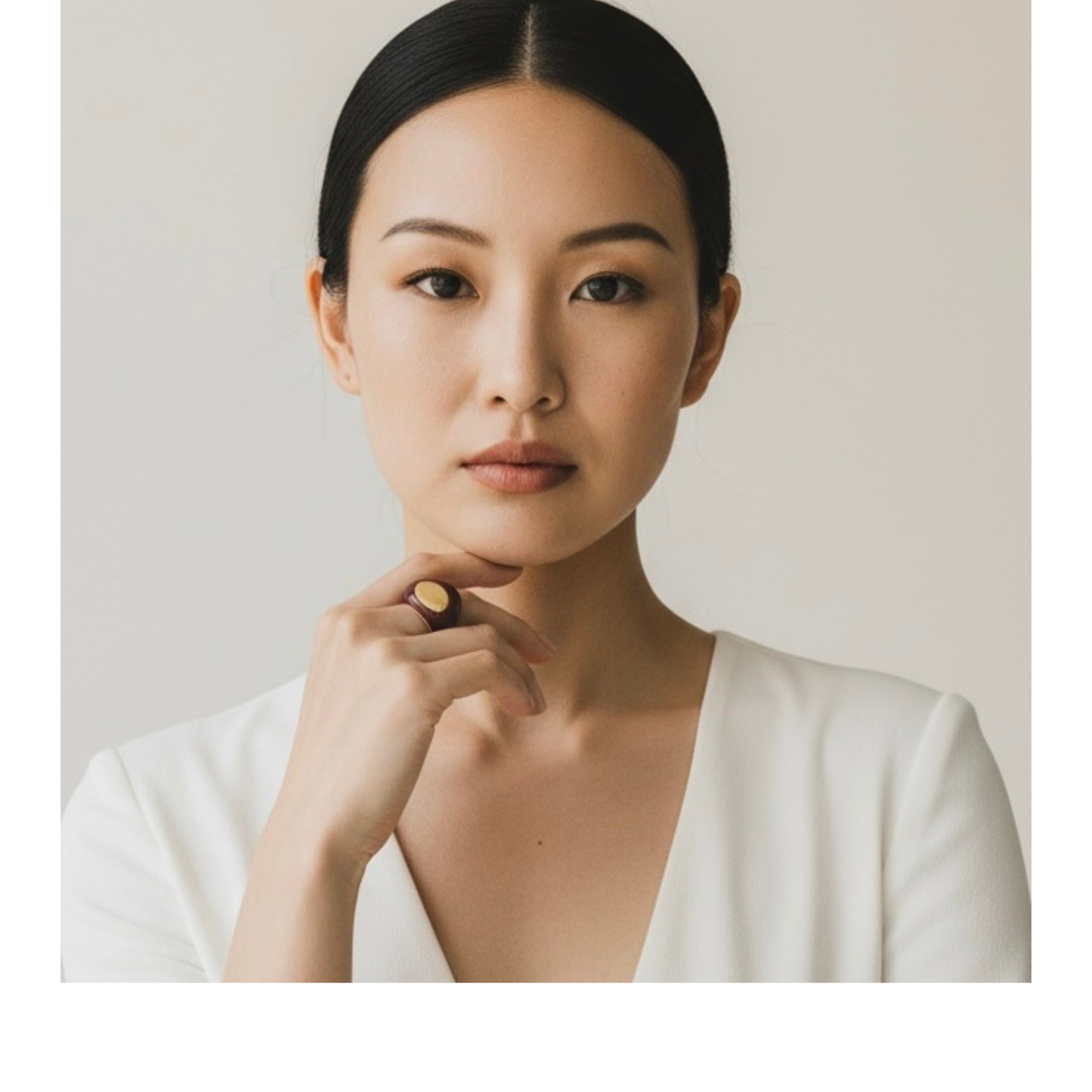 Bague Dorée Émaillée Noéra | Bijou Élégant & Contemporain – CLAWME HOPE