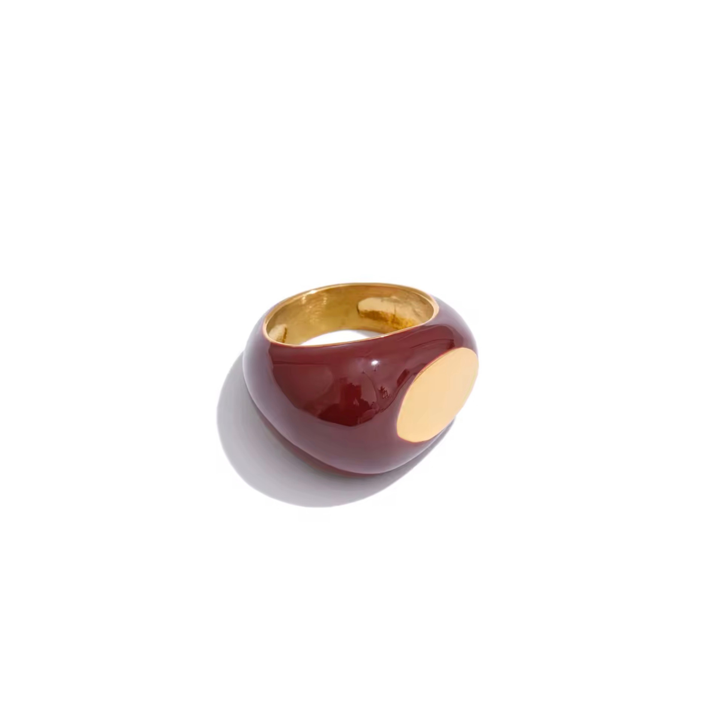 Bague Dorée Émaillée Noéra | Bijou Élégant & Contemporain – CLAWME HOPE